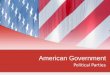 American Government Political Parties. Political Parties & the Founders Political parties are complicated, important informal institutions of government