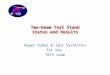 Two-beam Test Stand Status and Results Roger Ruber & Igor Syratchev for the TBTS team