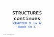Senem Kumova Metin STRUCTURES continues CHAPTER 9 in A Book in C