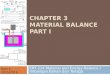 CHAPTER 3 MATERIAL BALANCE PART I ERT 214 Material and Energy Balance / Imbangan Bahan dan Tenaga Sem 1, 2015/2016