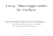 Low p T Muon trigger studies for J/       Supreet Pal Singh (Panjab University, Chandigarh) Prof. J.B.Singh (Panjab University, Chandigarh) Prof
