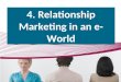 4. Relationship Marketing in an e- World. Spheres of Influence Sphere’s Spheres 50