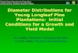 United States Department of Agriculture Forest Service, Southern Research Station Diameter Distributions for Young Longleaf Pine Plantations: Initial Conditions