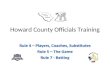 Howard County Officials Training. Insurance COVERAGE APPLIES TO ANY SPORT YOU DO INCLUDES High School Softball College Softball