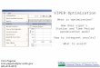 VIPER Optimization What is optimization? How does viper’s Station and Time Period optimization work? How to interpret results? What to avoid? Tom Pagano