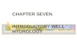 CHAPTER SEVEN INTRODUCTORY WELL HYDROLOGY. GROUNDWATER OCCURRENCE