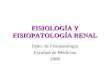 FISIOLOGÍA Y FISIOPATOLOGÍA RENAL Dpto. de Fisiopatología Facultad de Medicina 2008