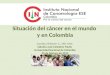 Situación del cáncer en el mundo y en Colombia Carolina Wiesner C., MD. MsC. Cátedra José Celestino Mutis Universidad Nacional de Colombia 25 de Febrero
