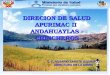 DIRECION DE SALUD APURIMAC II ANDAHUAYLAS - CHINCHEROS Q. F. ROSARIO ZARATE IZQUIERDO DIRECTORA DE LA DEMID