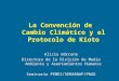 La Convención de Cambio Climático y el Protocolo de Kioto Alicia Bárcena Directora de la División de Medio Ambiente y Asentamientos Humanos Seminario PEMEX/SEMARNAP/PNUD