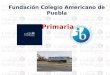 Primaria. Nuestra misión en el Colegio Americano de Puebla es formar ciudadanos del mundo, bilingües, multiculturales y con valores que les permitan actuar