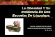 La Obesidad Y Su Incidencia En Dos Escuelas De Iztapalapa. Carmen Adriana García García Médico Pasante del Servicio Social U N A M