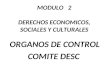 MODULO 2 DERECHOS ECONOMICOS, SOCIALES Y CULTURALES ORGANOS DE CONTROL COMITE DESC