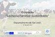 Proyecto “Lechería Familiar Sustentable” Departamento de San José. 27 de abril 2011 1