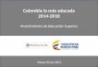 Colombia la más educada 2014-2018 Viceministerio de Educación Superior Marzo 04 de 2015