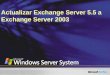 Actualizar Exchange Server 5.5 a Exchange Server 2003