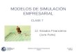CLASE 7 INF234 Modelos de Simulación Empresarial 2010-2 MODELOS DE SIMULACIÓN EMPRESARIAL CLASE 7 12.Estados Financieros (1era Parte)