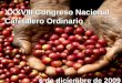 XXXVIII Congreso Nacional Cafetalero Ordinario 6 de diciembre de 2009