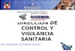 DIRECCION DE CONTROL Y VIGILANCIA SANITARIA DIGEMID Dra. Elizabeth Carmelino Garcia DIGEMID