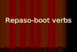 Repaso-boot verbs. E  IE Boot Verbs Remember that inside the boot the E changes to _______!! Remember that inside the boot the E changes to _______!!