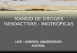 MANEJO DE DROGAS VASOACTIVAS - INOTRÓPICAS UCIP – HOSPITAL UNIVERSITARIO AUSTRAL