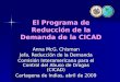 El Programa de Reducción de la Demanda de la CICAD Anna McG. Chisman Jefa, Reducción de la Demanda Comisión Interamericana para el Control del Abuso de