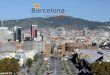 Barcelona Torres Venecianas Vista del puerto desde el Castillo de Montjuïc