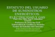 ESTATUTO DEL USUARIO DE SUMINISTROS ENERGÉTICOS. ELECTRICIDAD Y GAS Prof. Dra. Dña. Ana I. Mendoza Losana. Profesora de Derecho Civil. Universidad de Castilla-La