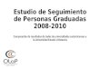 Estudio de Seguimiento de Personas Graduadas 2008- 2010 Comparación de resultados de todas las universidades costarricenses y la Universidad Estatal a