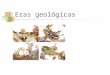Eras geológicas. Aspecto de la superficie terrestre Tiempos precámbricos Era paleozoica Era mesozoica Era Cenozoica