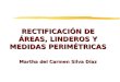 RECTIFICACIÓN DE ÁREAS, LINDEROS Y MEDIDAS PERIMÉTRICAS Martha del Carmen Silva Díaz