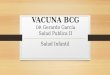 VACUNA BCG DR Gerardo García Salud Publica II Salud Infantil