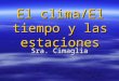 El clima/El tiempo y las estaciones Sra. Cimaglia