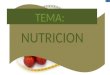 TEMA: NUTRICION AGENDA Nutrición Sobrepeso Principales causas del sobrepeso Tipos de sobrepeso Consecuencias comunes del sobrepeso Pirámide nutricional