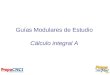 Guías Modulares de Estudio Cálculo integral A. Semana 1: Integral de Riemann