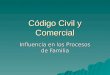 Código Civil y Comercial Influencia en los Procesos de Familia