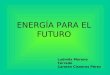 ENERGÍA PARA EL FUTURO Ludmila Moreno Terrado Carmen Cisneros Pérez