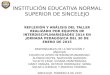 INSTITUCIÓN EDUCATIVA NORMAL SUPERIOR DE SINCELEJO REFLEXIÓN Y ANÁLISIS DEL TALLER REALIZADO POR EQUIPOS DE INTERDISCIPLINARIEDADES 2014 EN JORNADA PEDAGÓGICA