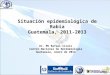 Situación epidemiológica de Rabia Guatemala, 2011-2013 Dr. MV Rafael Ciraiz Centro Nacional de Epidemiología Guatemala, enero de 2014