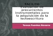 FACILITO Evaluación de precurrentes instrumentales para la adquisición de la lectoescritura Teresa Fuentes Navarro