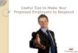 Useful Tips to Make Your Proposed Employers to Respond