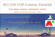 SCI 220 UOP Course Tutorial / Tutorialoutlet