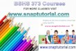 BSHS 373 COURSES / SNAPTUTORIAL