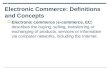 Electronic Commerce: Definitions and Concepts