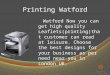 Printing Watford