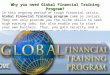 Why you need Global Financial Training Program?