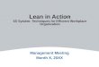 Lean in Action 5S System: Techniques for Efficient Workplace Organization