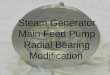 Steam Generator Main Feed Pump Radial Bearing Modification