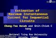 Estimation of  Maximum Instantaneous Current for Sequential Circuits