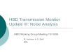 HBD Transmission Monitor Update III: Noise Analysis